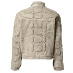 Satoshi Nakamoto Beige Moto Jacket - Premium beige colorway
