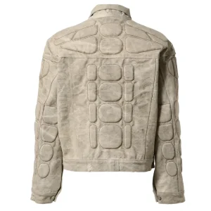 Satoshi Nakamoto Beige Moto Jacket - Premium beige colorway