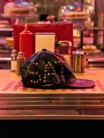 Satoshi Nakamoto Black Leather Cap - Suitable for All Seasons
