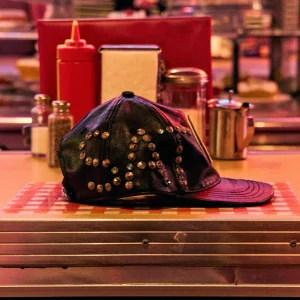 Satoshi Nakamoto Black Leather Cap - Suitable for All Seasons