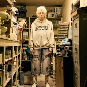 Satoshi Nakamoto Hoodie Dirty White - Essential Wear