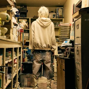 Satoshi Nakamoto Hoodie Dirty White - Essential Wear