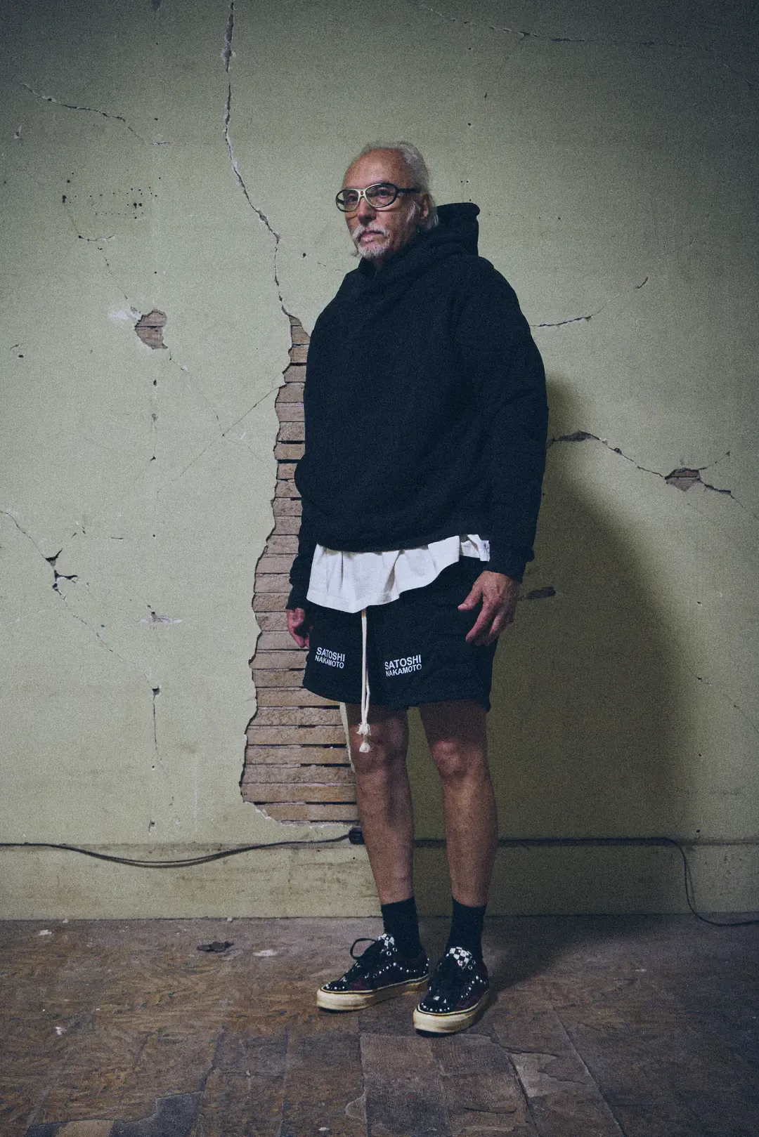 Satoshi Nakamoto Black Hoodie Satoshi Nakamoto Black Hoodie contains full front zipper closer with oversized relaxed fit.
